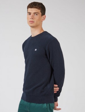 Ben Sherman B by Ben Sherman Crewneck Neuleet Laivastonsininen | 3846-AOWQH