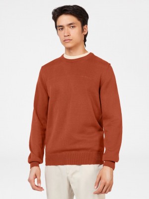 Ben Sherman Signature Crewneck Neuleet Oranssi | 6519-MBEDZ