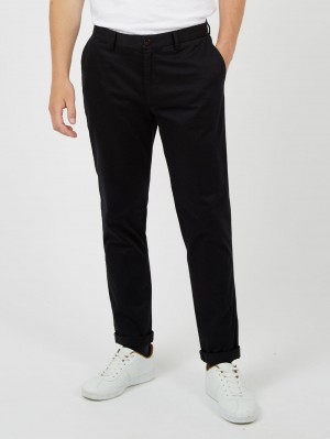 Ben Sherman Signature Slim Stretch Chino Housut Mustat | 5762-BVUIM