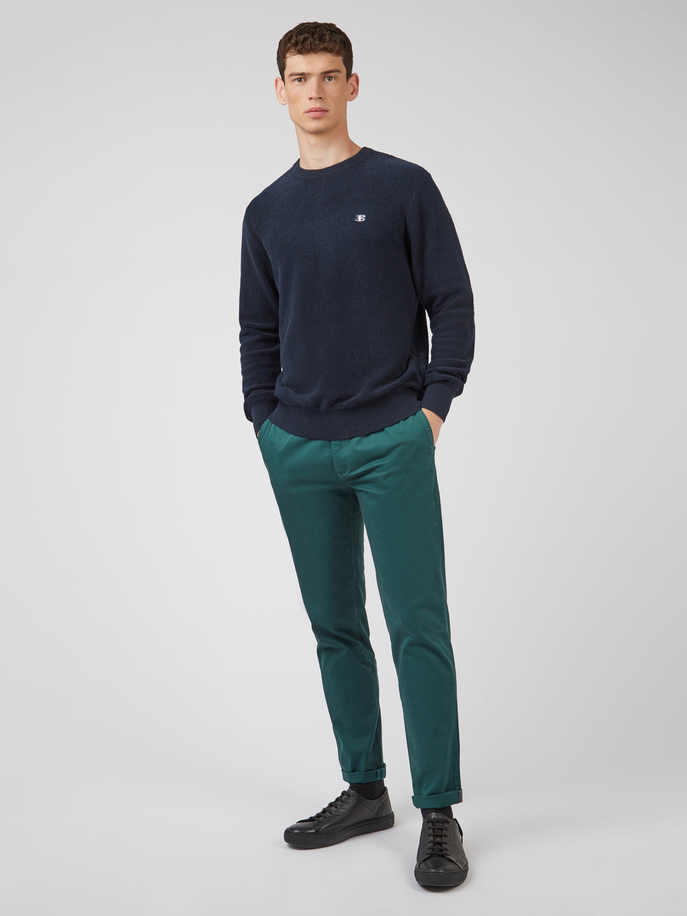 Ben Sherman B by Ben Sherman Crewneck Neuleet Laivastonsininen | 3846-AOWQH