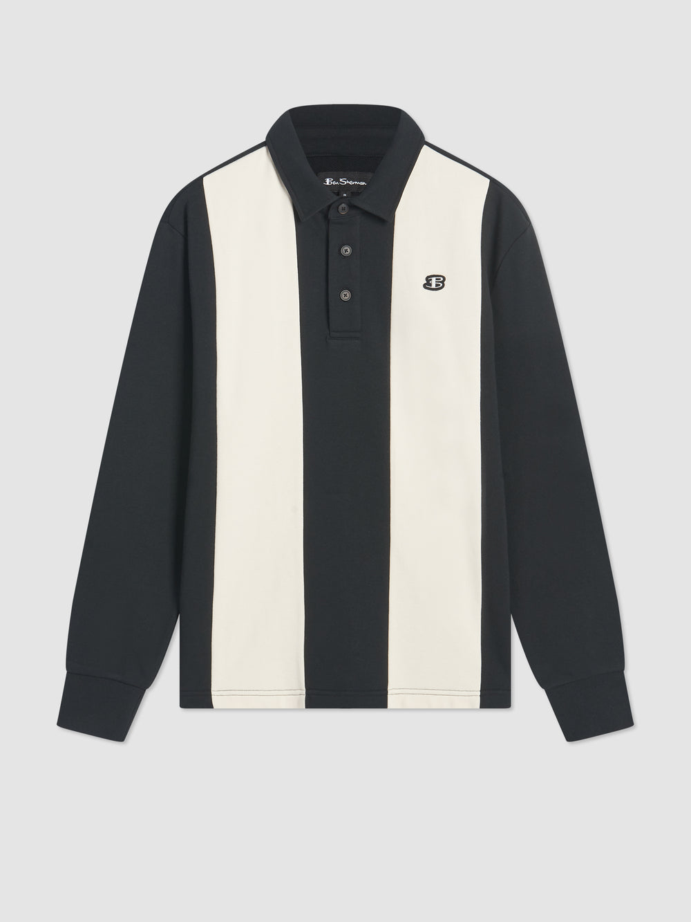 Ben Sherman B by Ben Sherman Stripe Rugby Pikeepaita Mustat | 4219-AVGQY