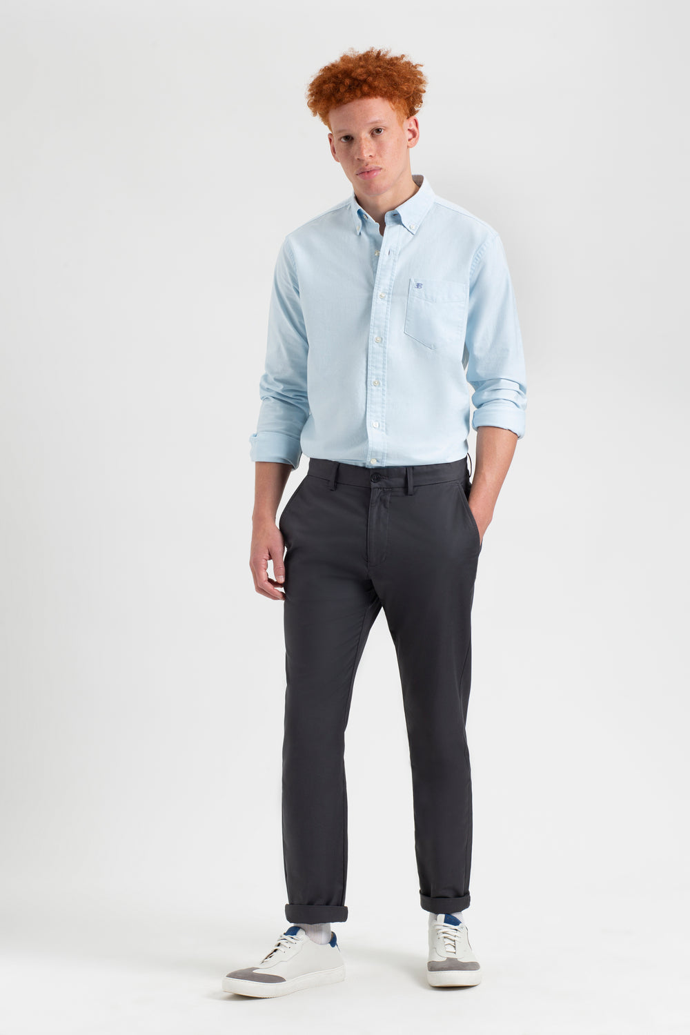 Ben Sherman Everyday Slim Fit Chino Housut Harmaat | 6754-RCPDM