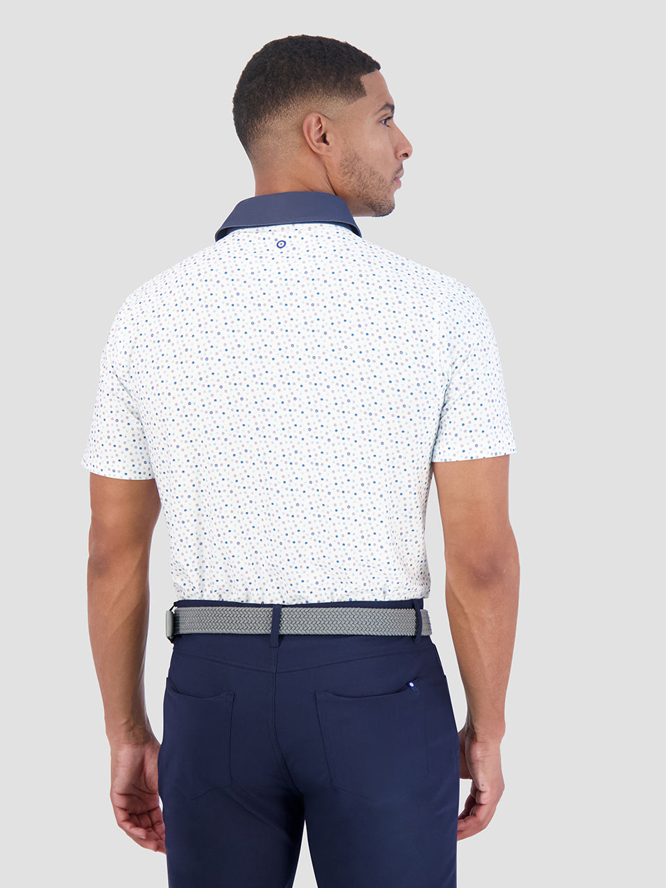 Ben Sherman Polka Dots Tech Jersey Sports Fit Pikeepaita Valkoinen | 3094-GSQFA