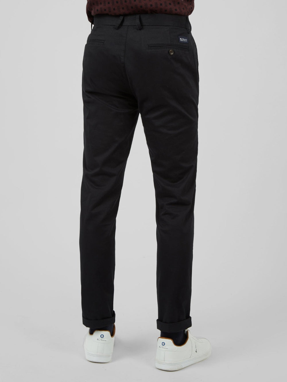 Ben Sherman Signature Skinny Stretch Chino Housut Mustat | 7893-YQWMZ