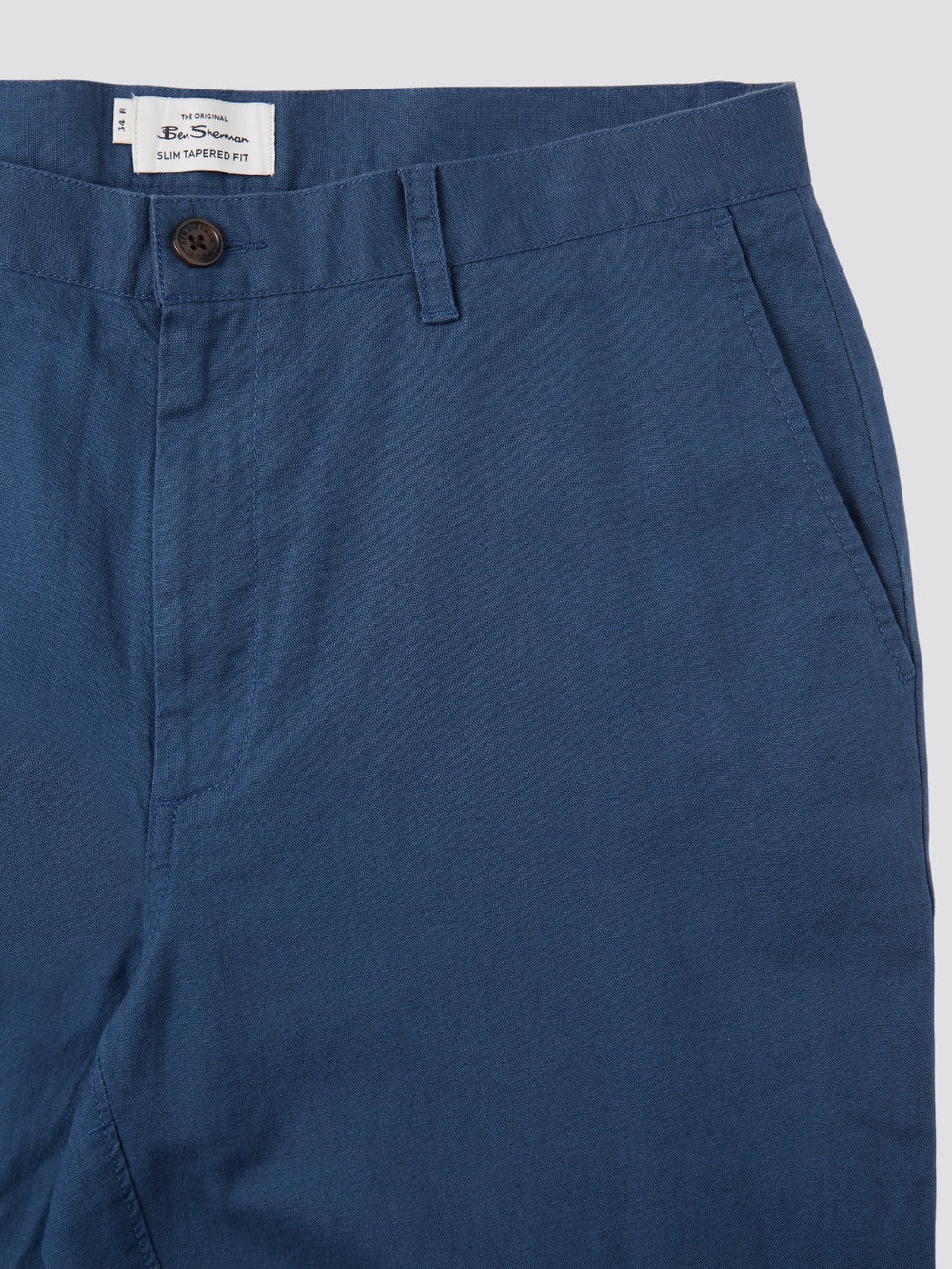 Ben Sherman Signature Slim Taper Linen Housut Sininen | 4893-YGINP